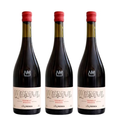 3x Vermouth Wemul Rosso 18˚ - 750ml