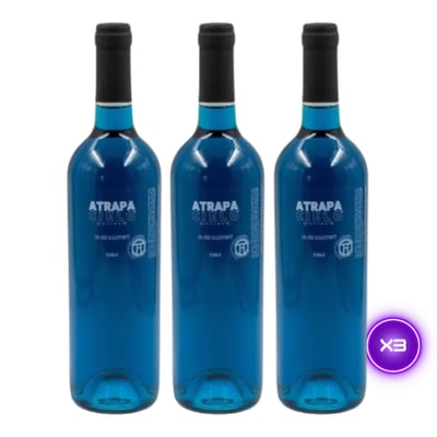 3x Vino Atrapa Cielo Blue Late Harvest - 750ml