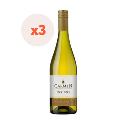 3x Vino Carmen Insigne 750cc ($2.330 c/u)