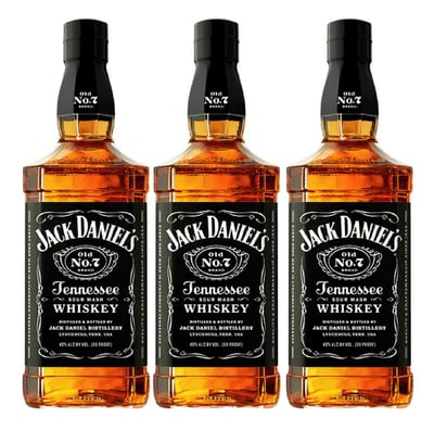 3x Whiskey Jack Daniels Old N7 750cc