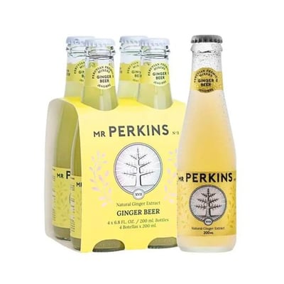 4x Bebida Mr Perkins Ginger Beer 200cc