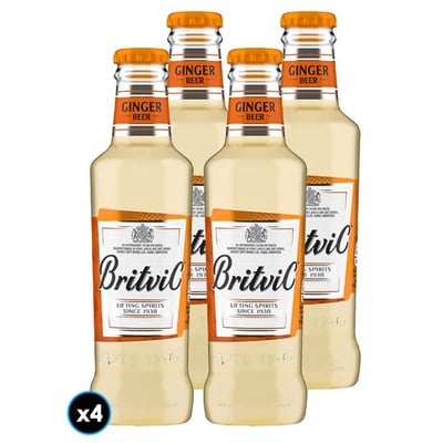 4x Britvic Ginger Beer 200cc