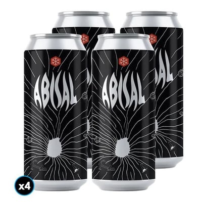 4x Cerveza Granizo Abisal (Imperial Stout) 473cc 8º alc.