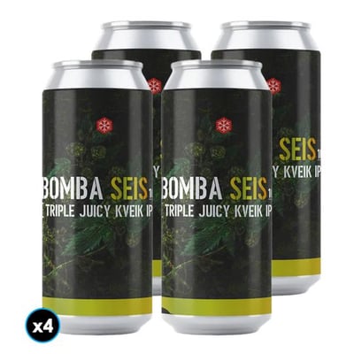 4x Cerveza Granizo Bomba Seis (Triple Juicy Kveik IPA)
