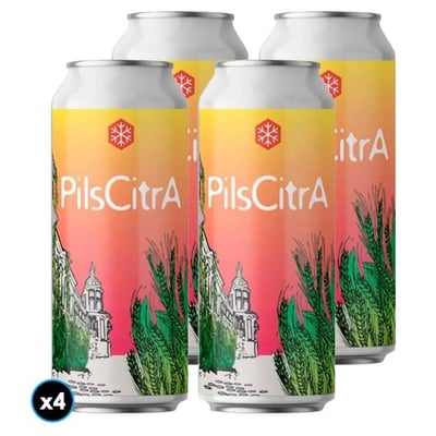 4x Cerveza Granizo Pilscitra (Pils Lupulada) 473cc 4.6º alc.