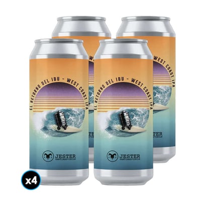 4x Cerveza Jester El Retorno del IBU en Lata 473cc