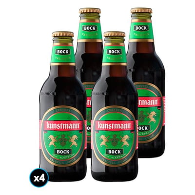 4x Cerveza Kunstmann Bock Botella 330cc.