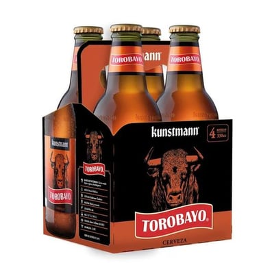 4x Cerveza Kunstmann Torobayo en Botella 330cc
