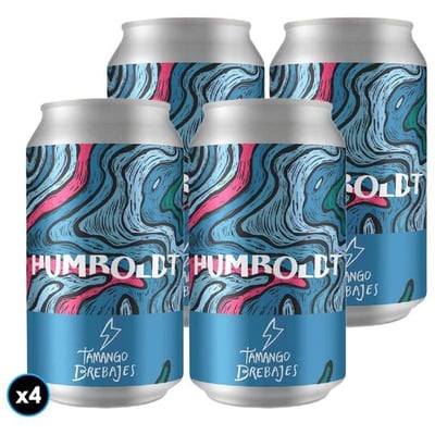 4x Cerveza Tamango Humboldt Pacific Lager 355cc