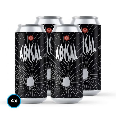 4x Cervezas Granizo Abisal (Imperial Stout) 473cc 8º alc.