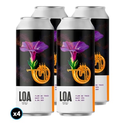 4x Cervezas Loa Flor de Truco Hazy IPA 470cc