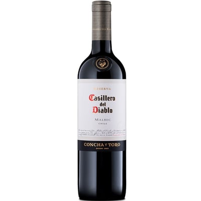 6 Vino Casillero Del Diablo Rsva Malbec 750cc