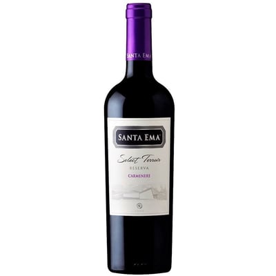 6 Vino Santa Ema Select Terroir Rsva Carmenere 750cc