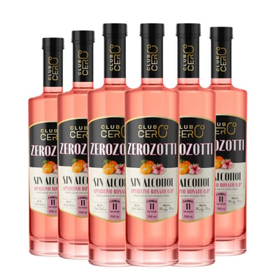 6x Aperitivo Sin Alcohol Zerozotti 0,0˚ - 750ml