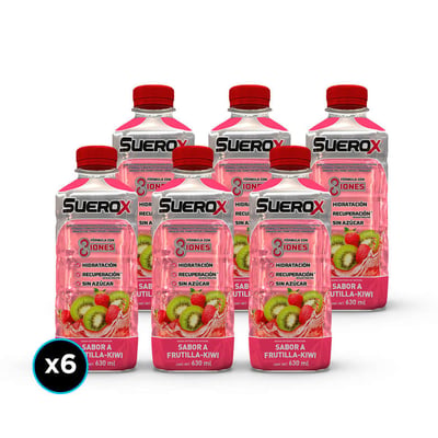 6x Bebidas Isotónicas Suerox Frutilla-Kiwi 630cc