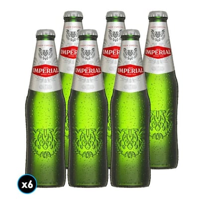 6x Cerveza Imperial Botella 330cc