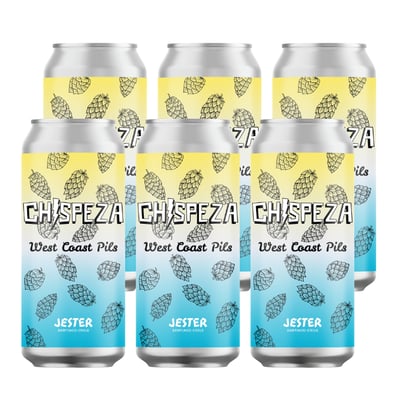 6x Cerveza Jester Chiepeza West Coast Pils 5,5˚ - Lata 470cc