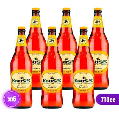 6x Cerveza Kross Golden Ale 710cc