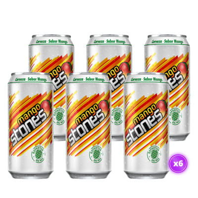6x Cerveza Mango Stone - Lata 470cc