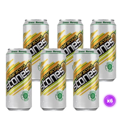 6x Cerveza Maracuyá Stone - Lata 470cc
