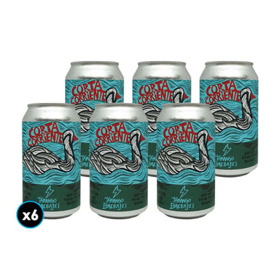 6x Cerveza Tamango Corta Corriente Lata 355cc