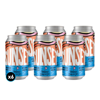 6x Cerveza Tamango Sunset - American Pale Ale Lata 355cc