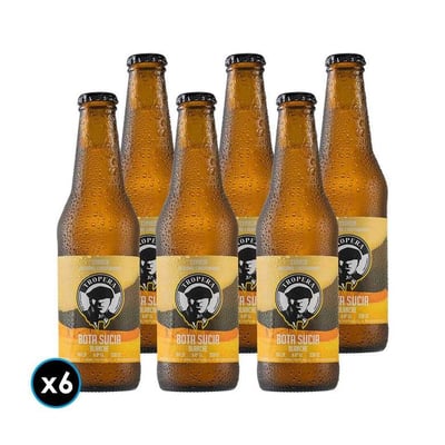 6x Cerveza Tropera Bota Sucia Blanche en Botella 330cc 4.8º alc.