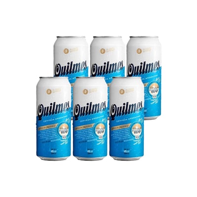 6x Cervezas Quilmes Clásica 4.9° Lata 473cc