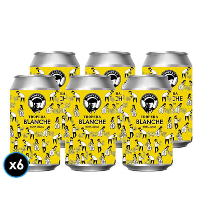 6x Cervezas Tropera Bota Sucia Blanche en Lata 355cc