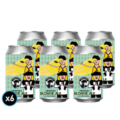 6x Cervezas Tropera La Guadalina en Lata 355cc