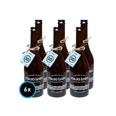 6x Cervezas Viejo Lobo 750cc