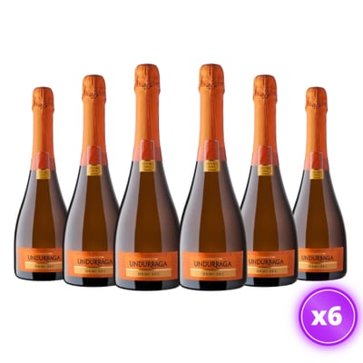 6x Espumante Undurraga Demi Sec - 750ml
