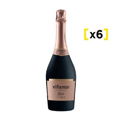6x Espumante Vi�amar Rose Unique Botella 750cc