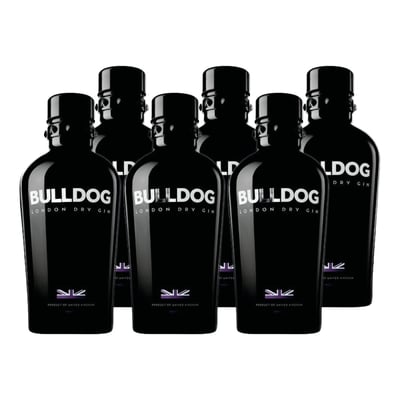 6x Gin Bulldog 40º 750cc