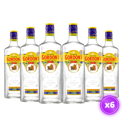 6x Gin Gordon - London Dry - 750ml