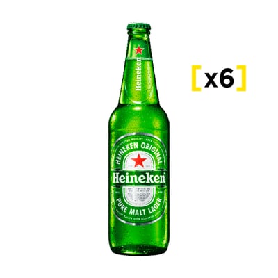6x Heineken Botella 650cc