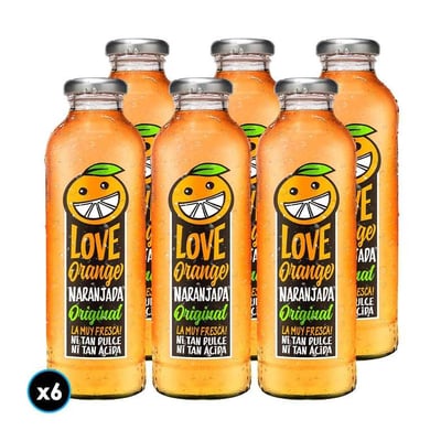 6x Jugo Naranjada Love Orange Original 475cc