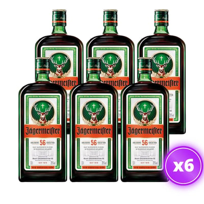 6x Licor de Hierbas Jagermeister - 700ml
