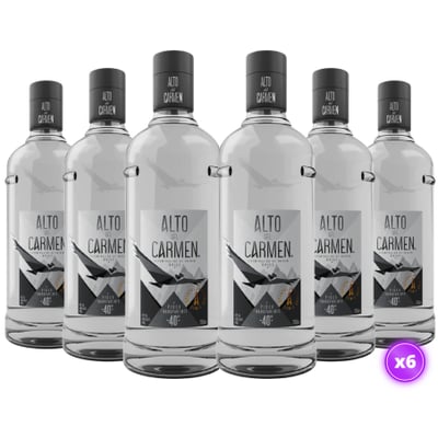 6x Pisco Alto del Carmen - Transparente 40° - 750ml