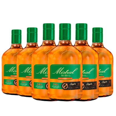 6x Pisco Mistral Nobel Apple 35˚ - 750ml