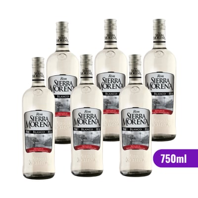 6x Ron Sierra Morena - Blanco - 750ml