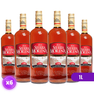 6x Ron Sierra Morena - Dorado - 1L