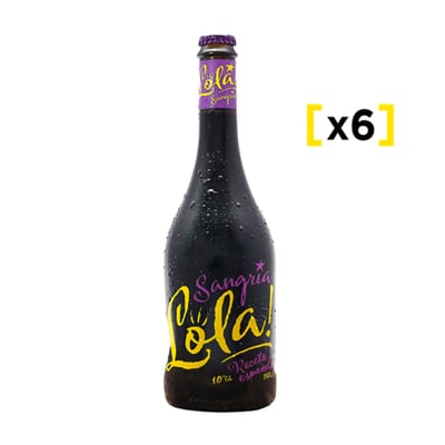 6x Sangria Lola Botella 750cc