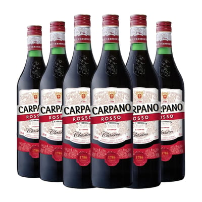 6x Vermouth Carpano Rosso 16˚ - 950ml