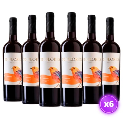 6x Vino 7 Colores Cortejo - Carmenere - 750ml