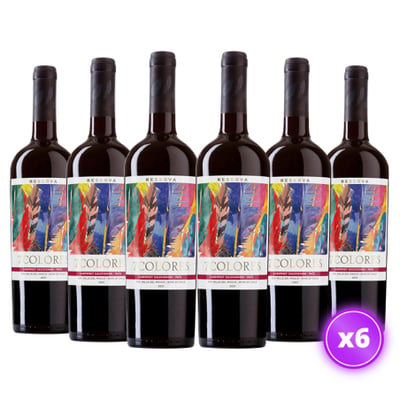 6x Vino 7 Colores Reserva - Cabernet Sauvignon - 750ml