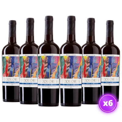 6x Vino 7 Colores Reserva - Merlot/Malbec - 750ml