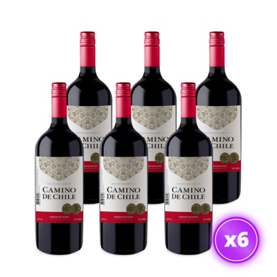 6x Vino Camino de Chile Botellón - Cabernet Sauvignon - 1.5L