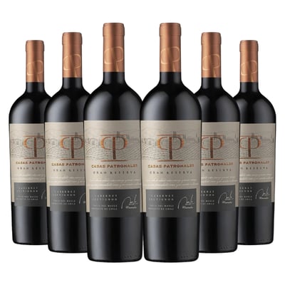 6x Vino Casas Patronales Gran Reserva Cabernet Sauvignon 14,5˚ - 750ml
