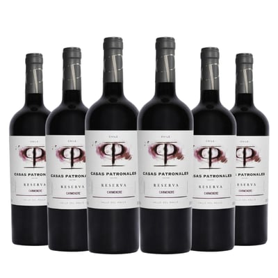 6x Vino Casas Patronales Reserva Carmenere - 750ml